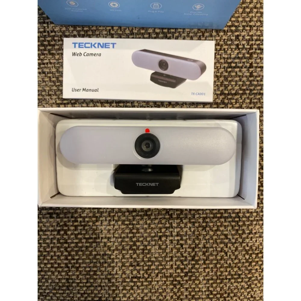 Tecknet Web Camera TK-CA001 HD 1080P w/Microphone LED Light Touch Control